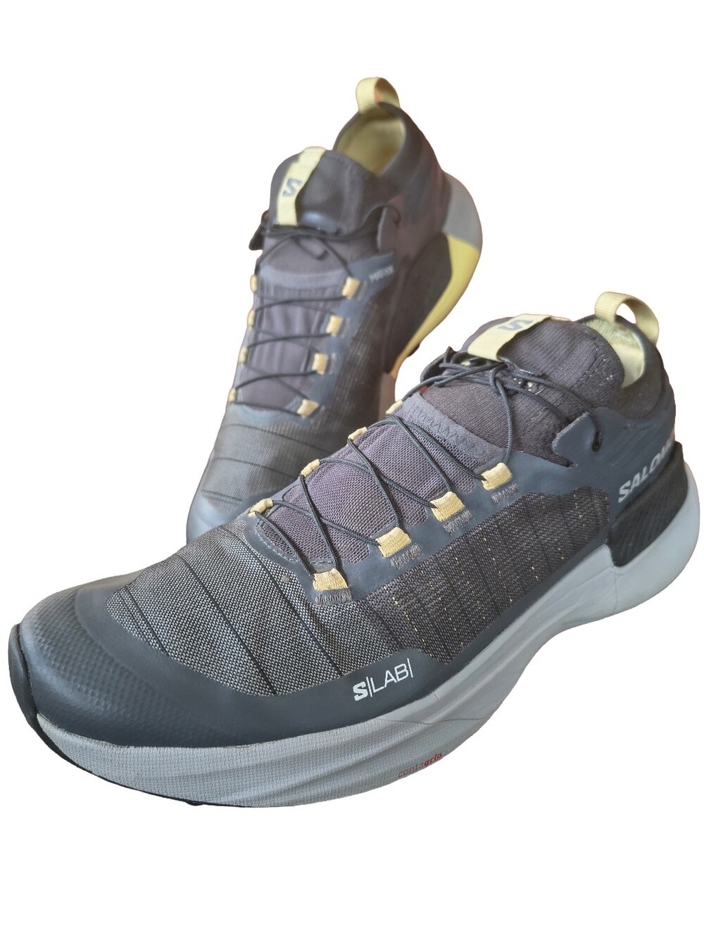 Salomon S/Lab Genesis | Technical Trail Runner | Black/Yellow | Men's  10.5